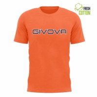 Tricou Echipament casual sport SPOT Givova portocaliu fosforescent