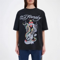 Tricou Ed Hardy Ed Nyc Top dama negru