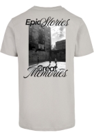 Tricou Epic Stories Great Memories gri Mister Tee