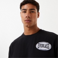 Tricou cu imprimeu Everlast Warp negru