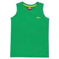 Tricou fara Maneci Slazenger pentru baietei bright verde