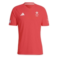 Tricou fotbal adidas Team GB pentru adulti bright rosu