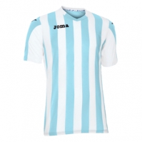 Tricou fotbal Copa Joma Sky albastru-alb cu maneca scurta bleumarin