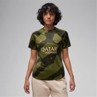 Tricou fotbal Nike Paris Saint-Germain x Jordan Fourth 2023 2024 pentru femei verde