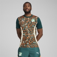 Tricou fotbal Puma Ivory Coast 2025 pentru adulti myrtle portocaliu