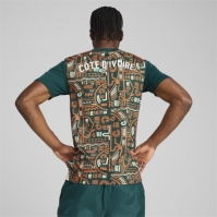 Tricou fotbal Puma Ivory Coast 2025 pentru adulti myrtle portocaliu