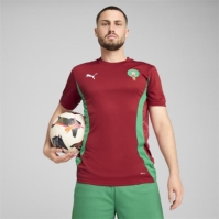 Tricou fotbal Puma Morocco 2025 pentru adulti rosu verde