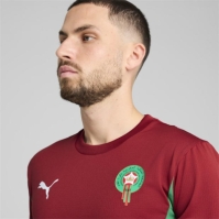 Tricou fotbal Puma Morocco 2025 pentru adulti rosu verde