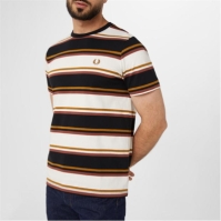 Tricou Fred Perry Bold cu dungi negru