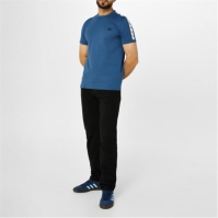 Tricou Fred Perry Taped Ringer albastru