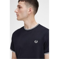 Tricou Fred Perry Twin Tipped negru