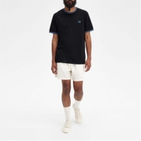 Tricou Fred Perry Twin Tipped negru gri v18