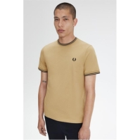 Tricou Fred Perry Twin Tipped warm stne negru