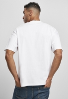 Tricou guler inalt supradimensionat alb Urban Classics