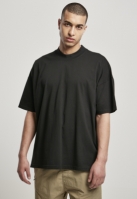 Tricou guler inalt supradimensionat negru Urban Classics