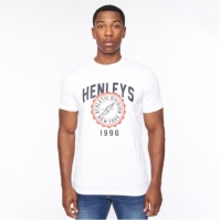 Tricou Henleys Tipton pentru barbati alb