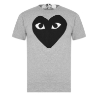 Tricou imprimat COMME DES GARCONS PLAY Heart -Shirt gri