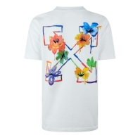 Tricou imprimeu floral OFF alb Off femei multicolor