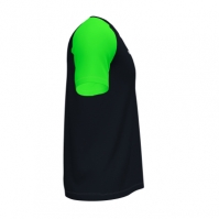 Tricou Joma Academy Iv cu Maneca Scurta negru Fluor verde fosforescent