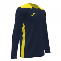 Tricou Joma Championship Vi cu Maneca Lunga bleumarin Fluor galben