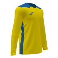 Tricou Joma Championship Vi cu Maneca Lunga galben-royal albastru roial