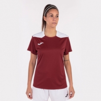 Tricou Joma Championship Vi cu Maneca Scurta visiniu alb rosu burgundy