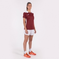 Tricou Joma Championship Vi cu Maneca Scurta visiniu alb rosu burgundy