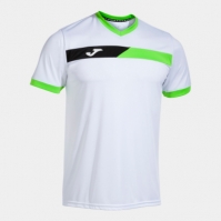 Tricou Joma Court maneca scurta alb Fluor verde