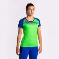 Tricou Joma Elite X maneca scurta Fluor verde Royal fosforescent