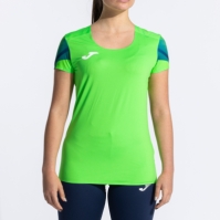 Tricou Joma Elite Xi maneca scurta Fluor verde bleumarin fosforescent