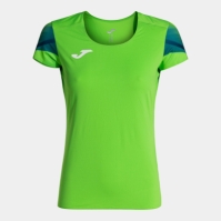 Tricou Joma Elite Xi maneca scurta Fluor verde bleumarin fosforescent