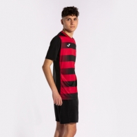 Tricou Joma Europa V maneca scurta negru rosu