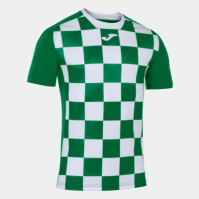 Steag Tricou Joma II verde-alb cu maneca scurta