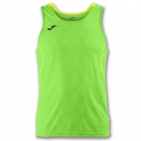 Tricou jogging Record Joma II verde Fluor-galben fara maneci