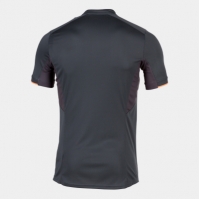 Tricou Joma Referee Anthracite cu maneca scurta gri inchis