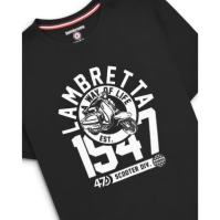 Tricou Lambretta negru alb