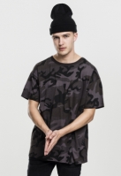 Tricou larg Camo inchis camuflaj Urban Classics