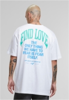 Tricou larg Find Love alb Mister Tee