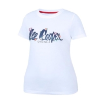 Tricou Lee Cooper clasic pentru Femei alb