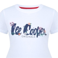 Tricou Lee Cooper clasic pentru Femei alb