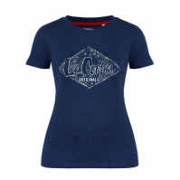 Tricou Lee Cooper clasic pentru Femei bleumarin gri