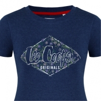 Tricou Lee Cooper clasic pentru Femei bleumarin gri