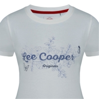 Tricou Lee Cooper clasic pentru Femei crem