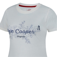 Tricou Lee Cooper clasic pentru Femei crem