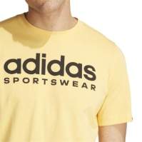 Tricouri Tricou cu logo adidas Essentials Single Jersey - pentru Barbati galben spw