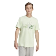 Tricouri Tricou cu logo adidas Essentials Single Jersey - pentru Barbati verde illus bos