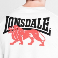 Tricou Lonsdale Japan pentru Barbati alb negru lion