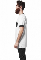 Lung piele ecologica Tee alb negru Urban Classics