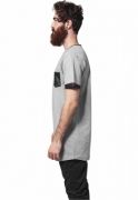 Lung piele ecologica Tee gri negru Urban Classics