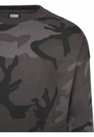 Tricou maneca lunga camuflaj inchis camuflaj Urban Classics